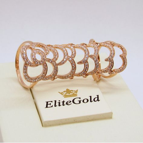 кольцо на весь палец с камнями