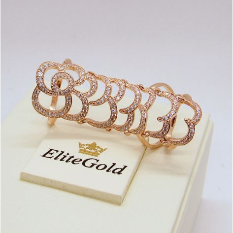 кольцо на весь палец с камнями