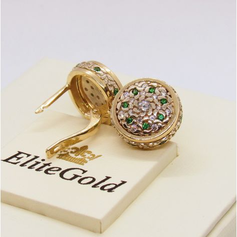 Авторские серьги Fidella с камнями