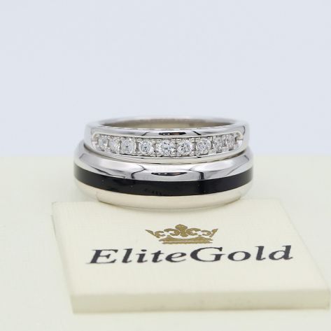 кольцо Isabella с мужским кольцом Archer