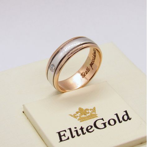 кольцо Dominica с камнем и гравировкой