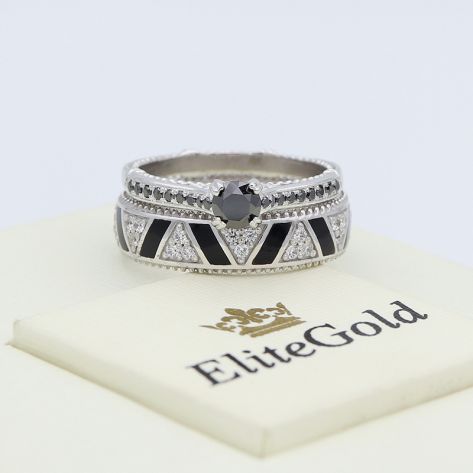 кольцо Saga вместе с женским кольцом Bianca