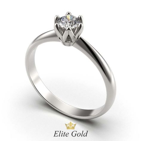 кольцо Cordelia в белом золоте