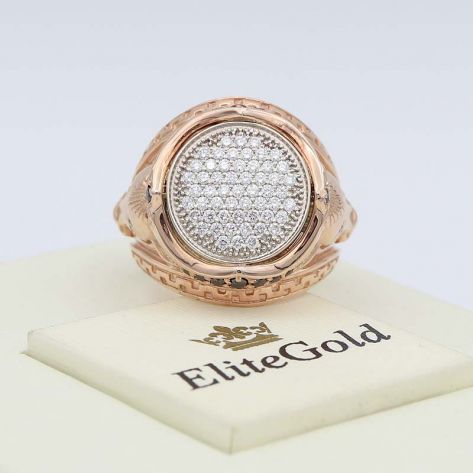 кольцо Arena с россыпью камней вид сверху