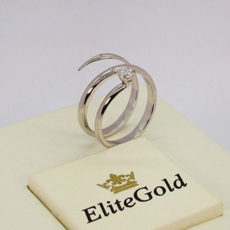 кольцо Embrace в белом золоте