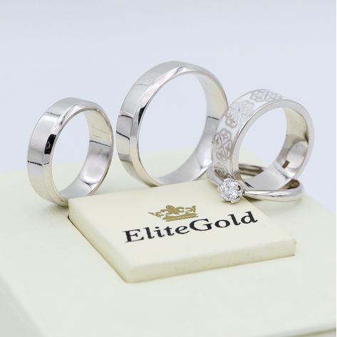обручальные кольца Less is More с другими изделиями от EliteGold