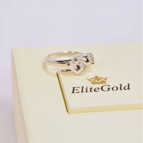 в белом золоте с фианитом