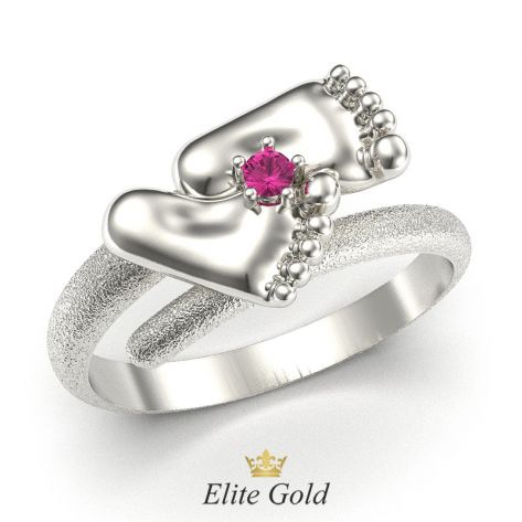 в белом золоте матированное