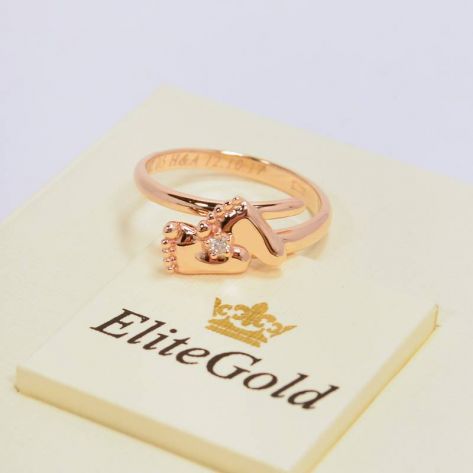 в красном золоте с гравировкой