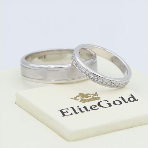 обручальные кольца Ardelis в белом золоте