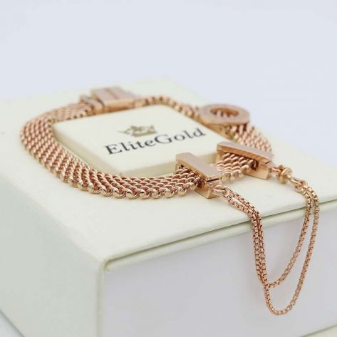 браслет Pamberley в виде ремешка в красном золоте