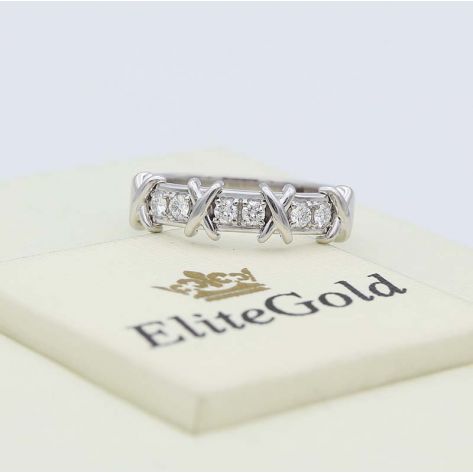 кольцо Caroline в белом золоте 585