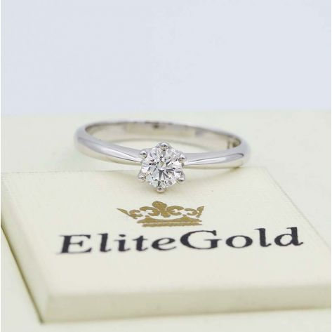 кольцо Cara в белом золоте