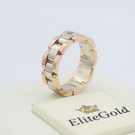 в красном и белом золоте без камней