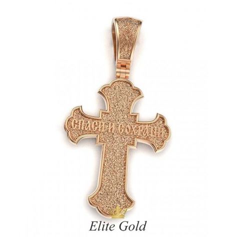 Авторский рельефный крест - вид с обратной стороны