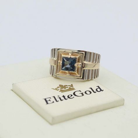 в белом и лимонном золоте с топазом лондон