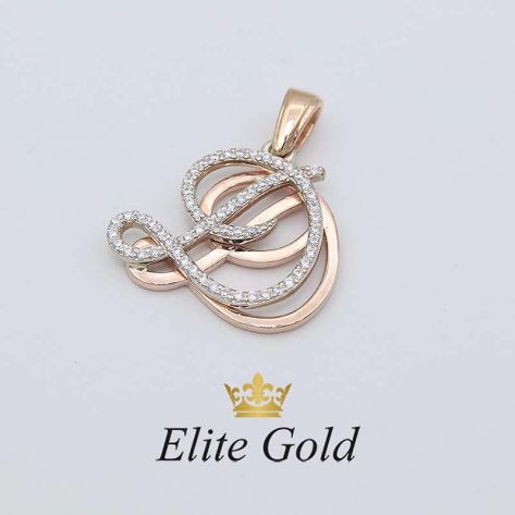 в красном и белом золоте с фианитами