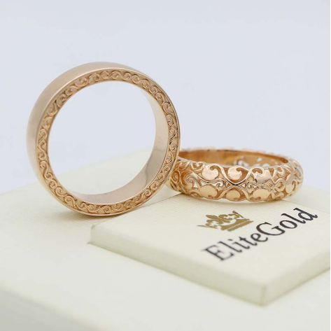 ажурные кольца Ника - версия без камней