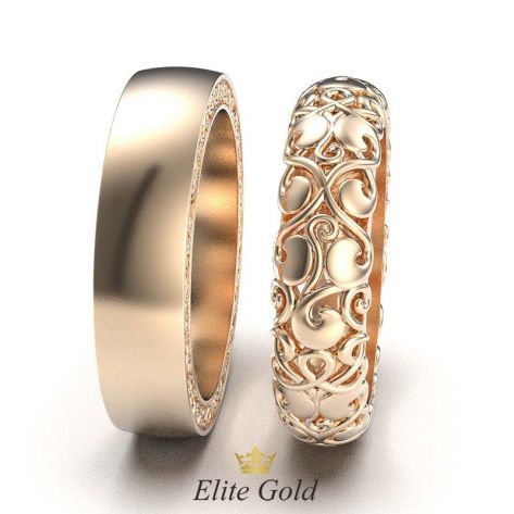 ажурные кольца Ника - версия без камней