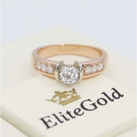 кольцо Remi - на фото в красном и белом золоте