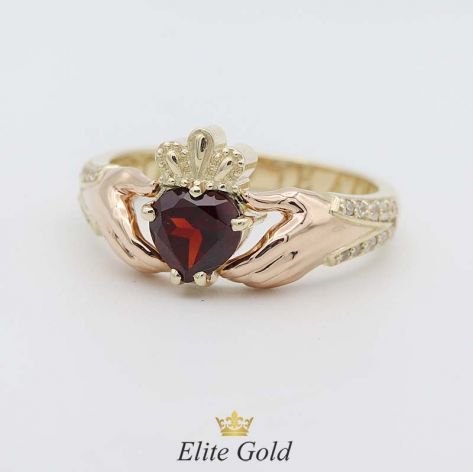 кольцо Beloved в лимонном и красном золоте 585