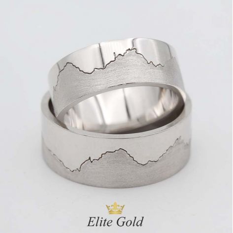 в белом золоте без камней