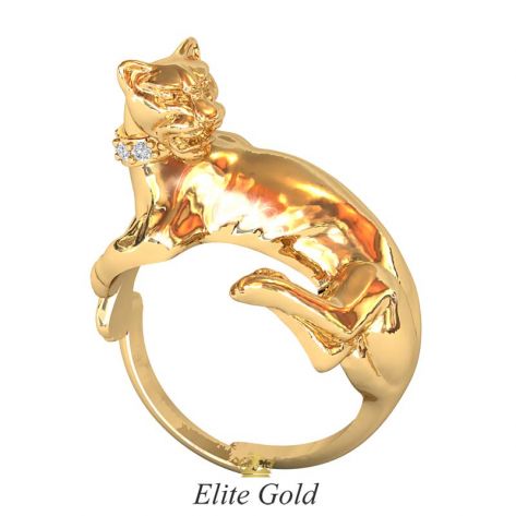 золотое кольцо пантера