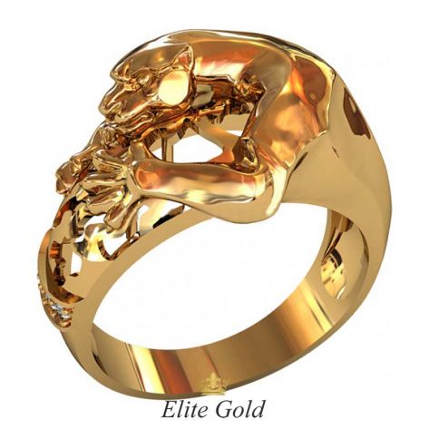 золотой перстень Pantera