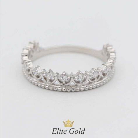 кольцо-корона Lissa в белом золоте