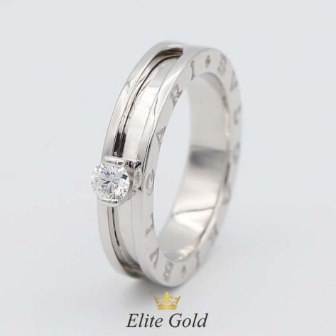 в белом золоте с бриллиантом 3.5 мм