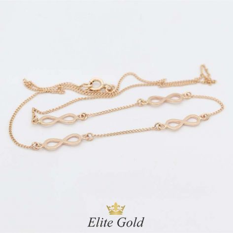 цепочка Infinite Love в красном золоте