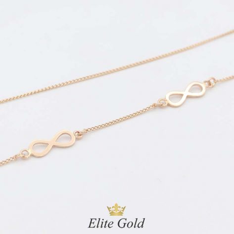 цепочка Infinite Love в красном золоте