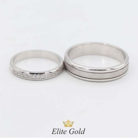 обручальные кольца Arien в белом золоте