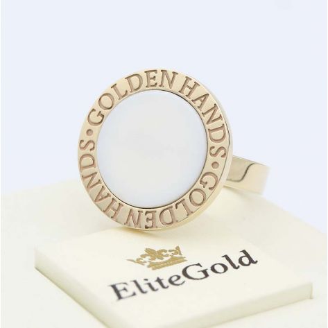 авторский мужской перстень в лимонном золоте