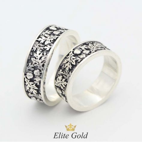 кольца в серебре с чернением