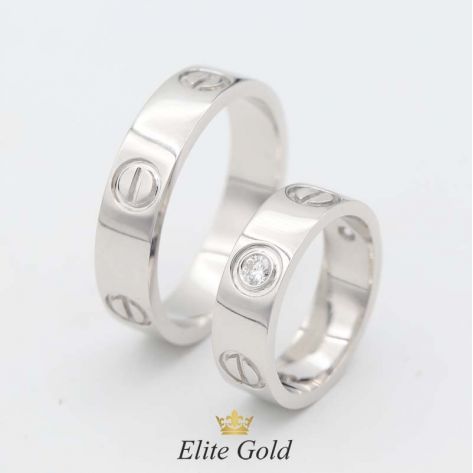 кольца Love in White в белом золоте