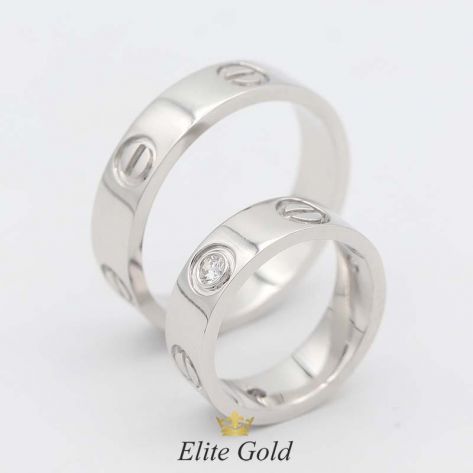 кольца Love in White в белом золоте