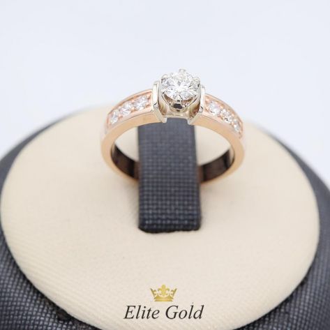 кольцо Remi - на фото в красном и белом золоте