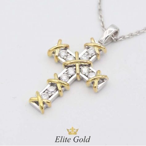 в белом и лимонном золоте с бриллиантами