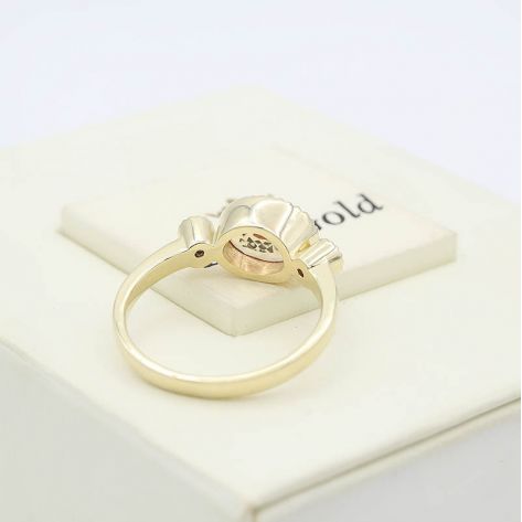 в лимонном золоте с цитрином и бриллиантами