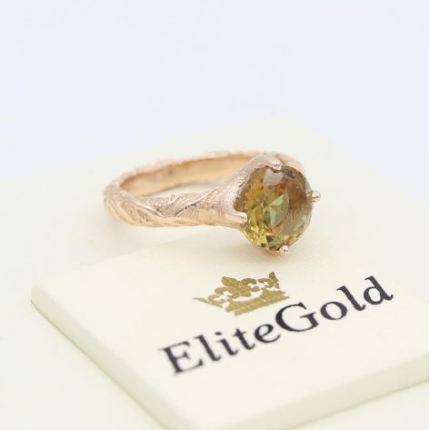 в красном золоте с султанитом