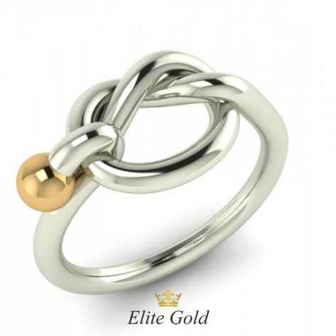 Золотое кольцо Ofra с узлом