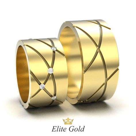 Золотые обручальные кольца Paladia