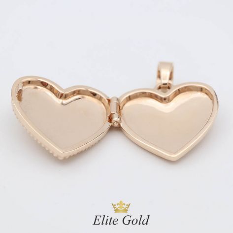 кулон-сердце с гравировкой имен