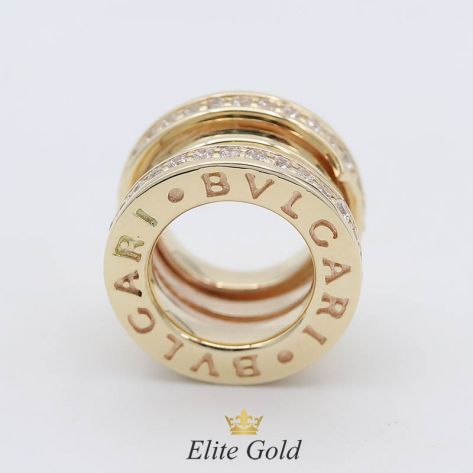 подвес в стиле булгари без камней, в лимонном золоте