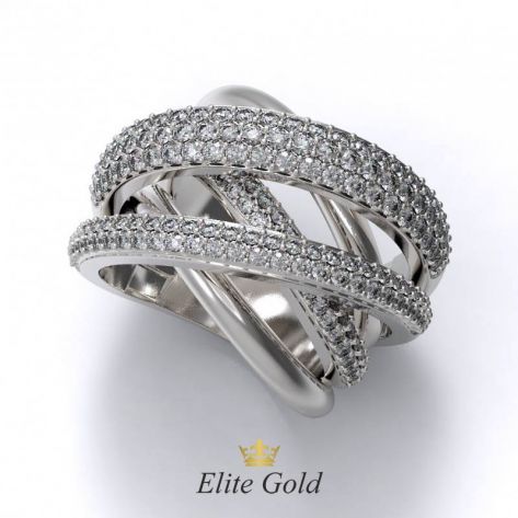Авторское роскошное кольцо Gravity со 170 камнями