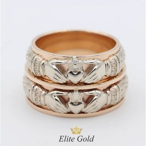 кольца Always & Forever в белом и красном золоте