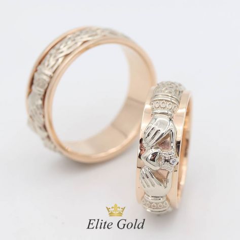 кольца Always & Forever в белом и красном золоте