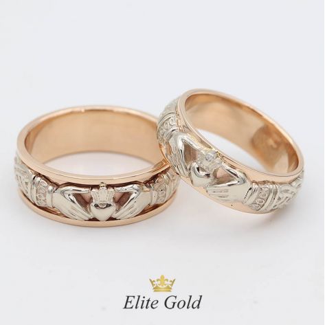кольца Always & Forever в белом и красном золоте