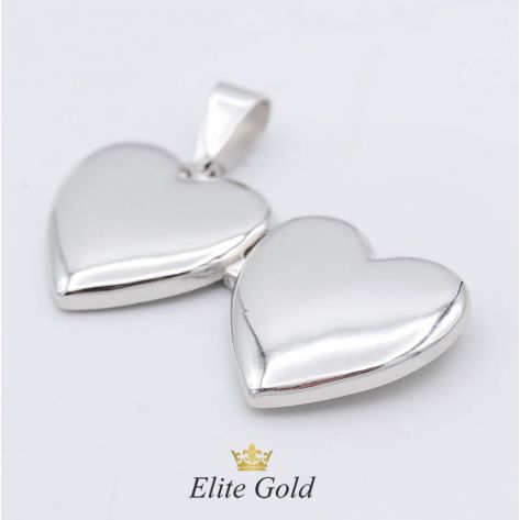 Золотой кулон в виде сердца